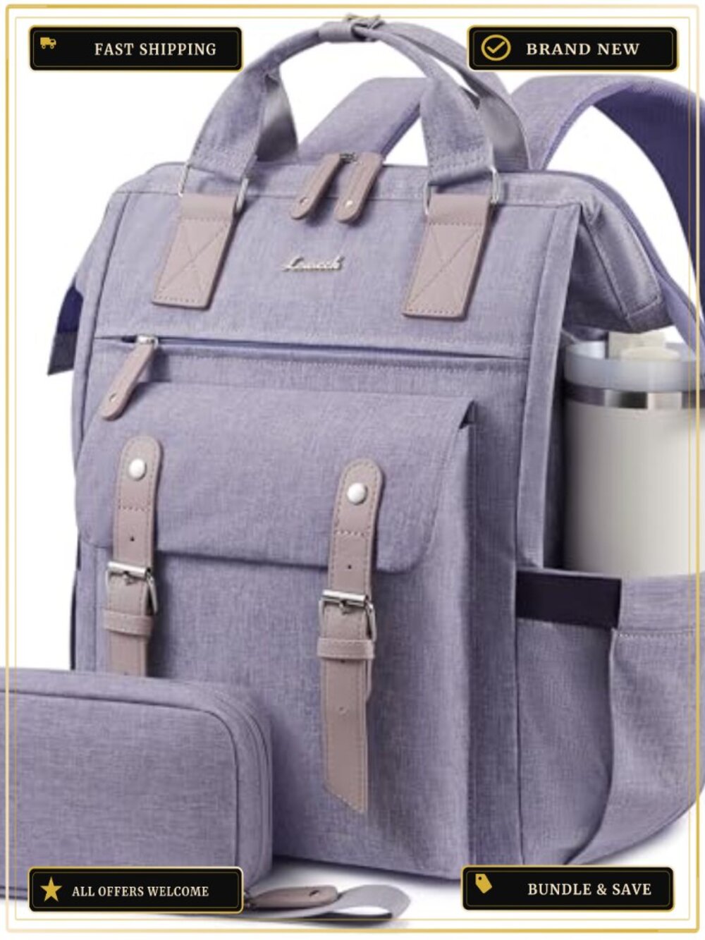 LOVEVOOK Laptop Backpack for Women, Teacher Nurse Work Travel Computer Backpacks